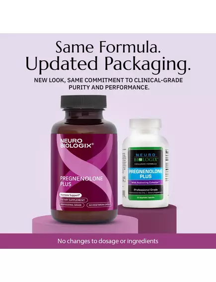 Neurobiologix Pregnenolone Plus / Прегненолон Плюс поддержка гормонального баланса 60 капсул, фото 2 в магазине биодобавок nutrido.shop