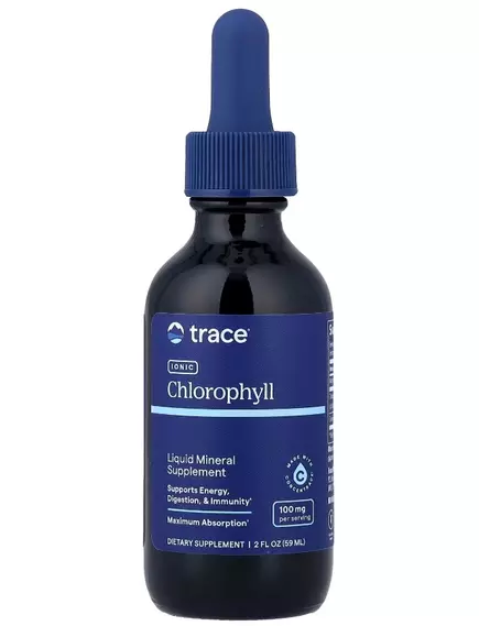 Trace Minerals Ionic Chlorophyll / Хлорофіл іонний 100 мг 59 мл, фото 9 від магазину біодобавок nutrido.shop