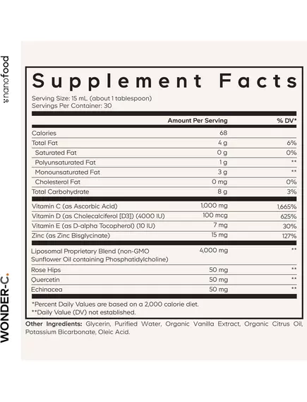 CODEAGE LIPOSOMAL VITAMIN C LIQUID / ЛІПОСОМАЛЬНИЙ ВІТАМІН C РІДКИЙ 450 МЛ, фото 10 від магазину біодобавок nutrido.shop