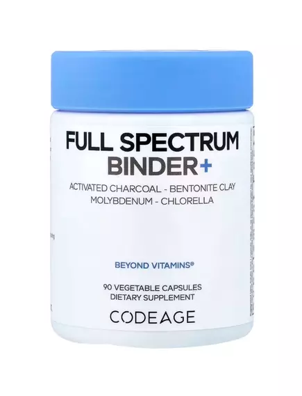 CodeAge Binder + Full Spectrum / Сорбент полного спектра 90 капсул, фото 11 в магазине биодобавок nutrido.shop