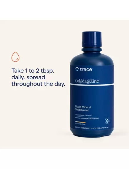 Trace Minerals Cal/Mag/Zinc Pina Colada / Кальцій, магній і цинк смак Піна Колада 473,5 мл, фото 4 від магазину біодобавок nutrido.shop
