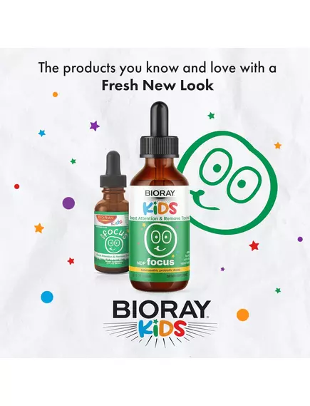 BIORAY FOCUS / БІОРЕЙ ФОКУС (ПІДВИЩЕННЯ УВАГИ І ВИДАЛЕННЯ ТОКСИНІВ У ДІТЕЙ) 60 МЛ, фото 4 від магазину біодобавок nutrido.shop