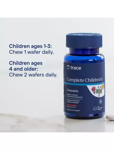 Trace Minerals Complete Children's Multi / Мультивітаміни для дітей смак вишні 60 жувальних таблеток, фото 5 від магазину біодобавок nutrido.shop