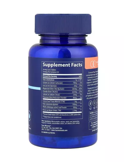 Trace Minerals ConcenTrace Tablets / Іонні мікроелементи повний комплекс 90 таблеток, фото 22 від магазину біодобавок nutrido.shop