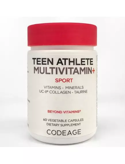 CodeAge Teen Athlete Multivitamin+ / Мультивитамины для спортсменов 60 капсул, фото 11 в магазине биодобавок nutrido.shop