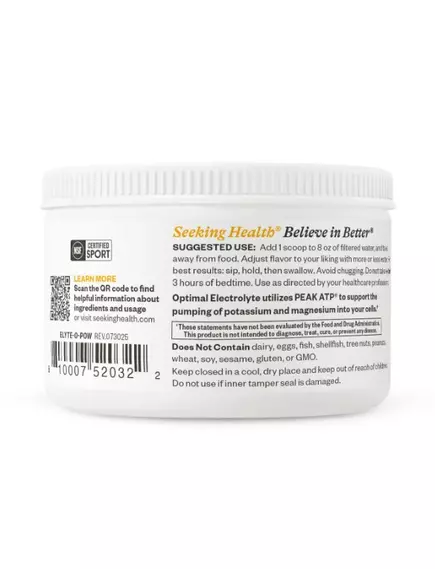 Seeking Health Optimal Electrolyte Peach / Оптимальні електроліти смак персика 183 г, фото 3 в магазине биодобавок nutrido.shop