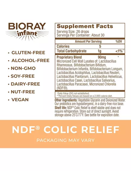 BIORAY COLIC RELIEF / БІОРЕЙ ДОПОМОГА ПРИ КОЛЬКАХ ДЛЯ НЕМОВЛЯТ 30 МЛ, фото 7 від магазину біодобавок nutrido.shop