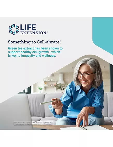 Life Extension Mega Green Tea Extract / Екстракт зеленого чаю з вмістом кофеїну 100 капсул, фото 5 від магазину біодобавок nutrido.shop