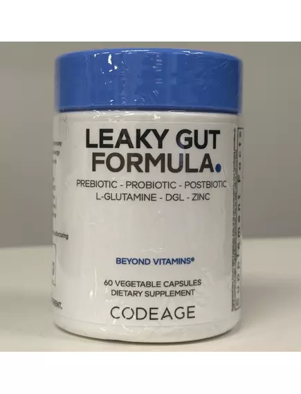 CodeAge Leaky Gut Formula / Комплексная добавка для лечения протекающего кишечника 60 капсул, фото 10 в магазине биодобавок nutrido.shop