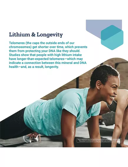 Life Extension Lithium / Літій 1000 мкг 100 капсул, фото 4 від магазину біодобавок nutrido.shop