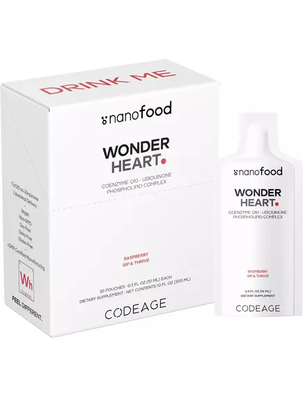 CODEAGE LIPOSOMAL WONDER HEART LIQUID COQ10 / ЛІПОСОМАЛЬНИЙ КОЕНЗИМ КУ10 30 САШЕ, фото 8 від магазину біодобавок nutrido.shop