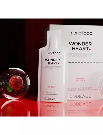 CODEAGE LIPOSOMAL WONDER HEART LIQUID COQ10 / ЛІПОСОМАЛЬНИЙ КОЕНЗИМ КУ10 30 САШЕ, фото 15 від магазину біодобавок nutrido.shop