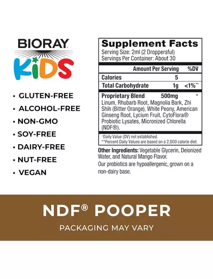 BIORAY POOPER / БИОРЭЙ ПУПЕР (ПІДТРИМКА КИШЕЧНИКА ТА ВИДАЛЕННЯ ТОКСИНІВ) 60 МЛ, фото 5 від магазину біодобавок nutrido.shop