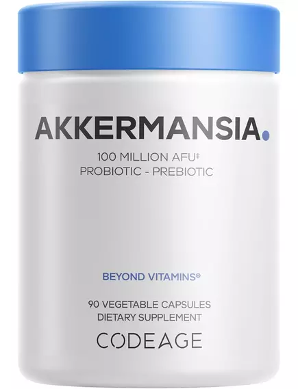 CodeAge Akkermansia / Аккермансія підтримка здоров'я кишківника 100 млн КУО 90 капсул, фото 13 від магазину біодобавок nutrido.shop