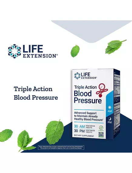 Life Extension Triple Action Blood Pressure / Артеріальний тиск потрійної дії 60 таблеток, фото 3 від магазину біодобавок nutrido.shop