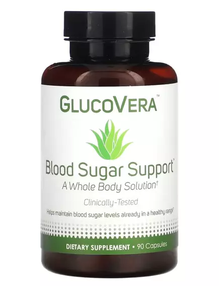 Trace Minerals GlucoVera / Комплекс підтримки здорового рівня цукру в крові 90 капсул, фото 8 від магазину біодобавок nutrido.shop