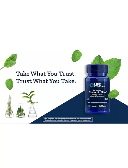 Life Extension Curcumin Elite Turmeric Extract / Біодоступний куркумін 30 капсул, фото 14 в магазине биодобавок nutrido.shop