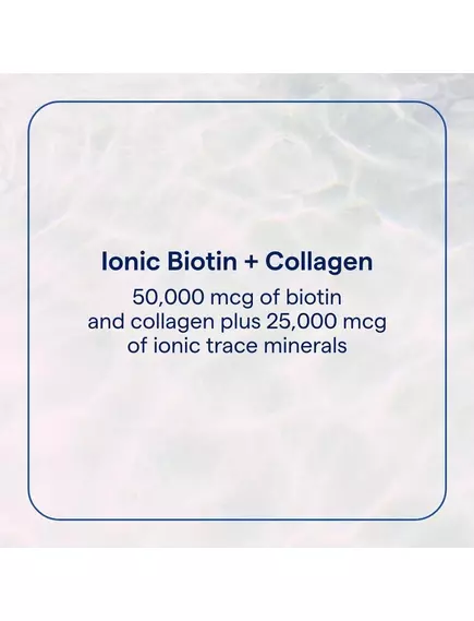 Trace Minerals Ionic Biotin + Collagen / Іонний біотин + колаген смак полуниці та манго 59 мл, фото 3 від магазину біодобавок nutrido.shop