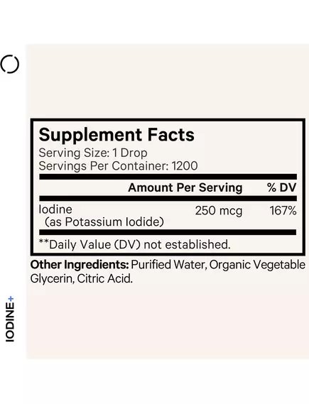 CODEAGE IODINE USDA ORGANIC / ЙОД ОРГАНІК 59 МЛ, фото 8 від магазину біодобавок nutrido.shop