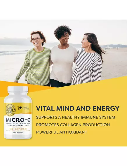 Vimergy Micro-C / Вітамін C буферизований 500 мг 180 капсул, фото 3 від магазину біодобавок nutrido.shop