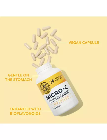 Vimergy Micro-C / Вітамін C буферизований 500 мг 180 капсул, фото 4 в магазине биодобавок nutrido.shop