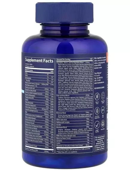 Trace Minerals Complete Foods Multi/Комплекс витаминов и минералов из продуктов питания 240 таблеток, фото 2 в магазине биодобавок nutrido.shop