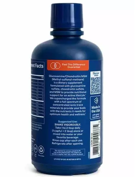 Trace Minerals Glucosamine Chondroitin MSM / Глюкозамін Хондроїтин МСМ смак лохини 887 мл, фото 4 від магазину біодобавок nutrido.shop