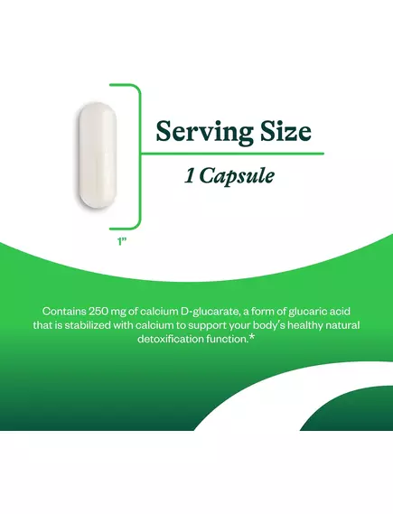 Seeking Health Calcium D-Glucarate / D-глюкарат кальцію 60 капсул, фото 4 в магазине биодобавок nutrido.shop