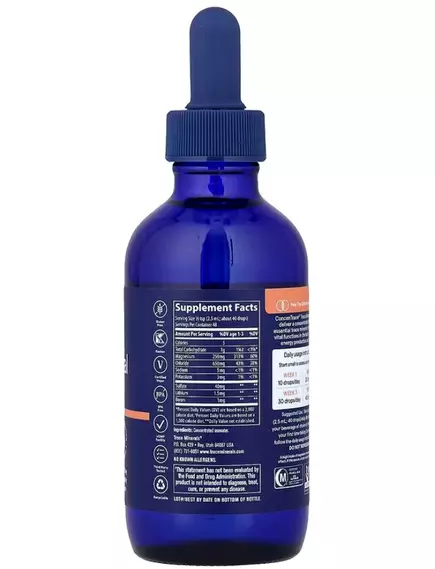 Trace Minerals ConcenTrace / Комплекс іонних мінералів скляний флакон 118 мл, фото 3 від магазину біодобавок nutrido.shop