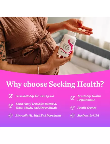 Seeking Health Prenatal Essentials Chewable / Комплекс вітамінів для вагітних 60 жувальних таблеток, фото 7 від магазину біодобавок nutrido.shop