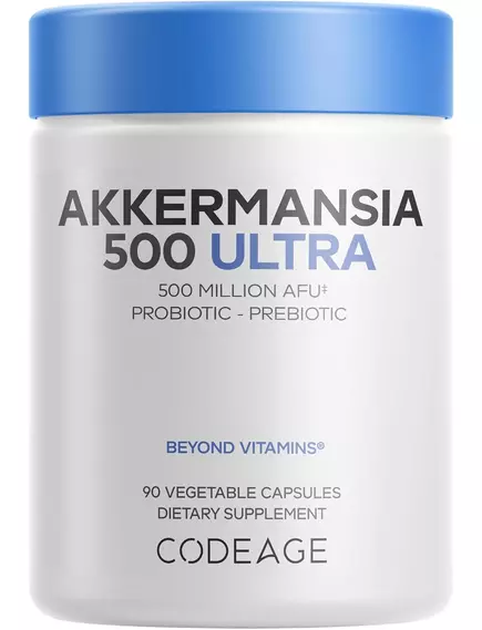 CodeAge Akkermansia 500 Ultra / Акермансія підтримка здоров'я кишківника 500 млн КУО 90 капсул, фото 9 від магазину біодобавок nutrido.shop
