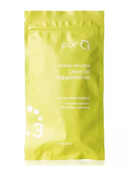 PURO3 OZONATED OIL SUPPOSITORIES / СУПОЗИТОРІЇ З ОЗОНОМ + МАСЛО ОЛИВИ 30 ШТ., фото 3 від магазину біодобавок nutrido.shop
