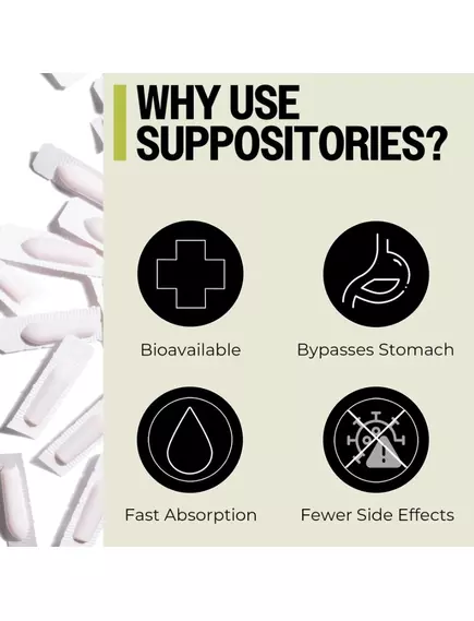 PURO3 OZONATED OIL SUPPOSITORIES / СУПОЗИТОРІЇ З ОЗОНОМ + МАСЛО ОЛИВИ 30 ШТ., фото 5 від магазину біодобавок nutrido.shop