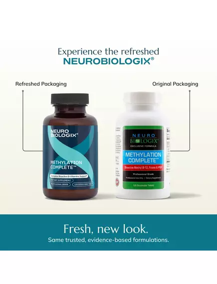 Neurobiologix Methylation Complete / Біоактивний Б12 і метилфолат 30 сублінгвальних таблеток, фото 3 від магазину біодобавок nutrido.shop