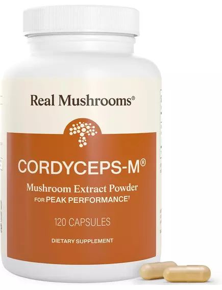 REAL MUSHROOMS CORDYCEPS / КОРДИЦЕПС ОРГАНІК 120 КАПСУЛ, фото 7 від магазину біодобавок nutrido.shop