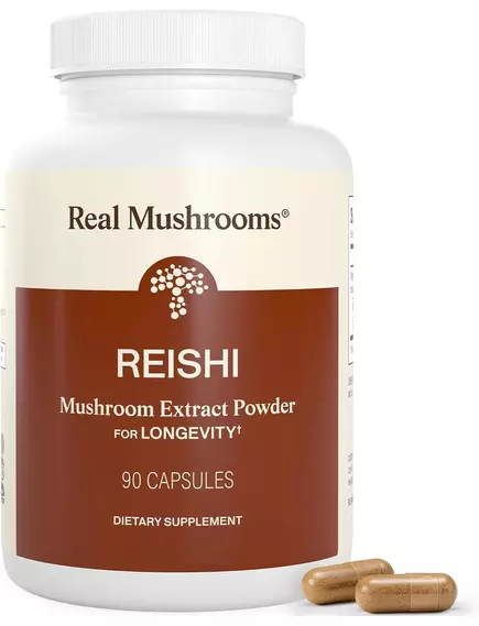 REAL MUSHROOMS REISHI / РЕЙША ОРГАНІК 90 КАПСУЛ, фото 8 від магазину біодобавок nutrido.shop