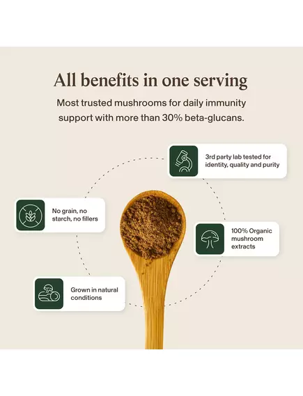 Real Mushrooms Turkey Tail / Трутовик разноцветный для поддержки иммунитета 90 капс., фото 17 в магазине биодобавок nutrido.shop