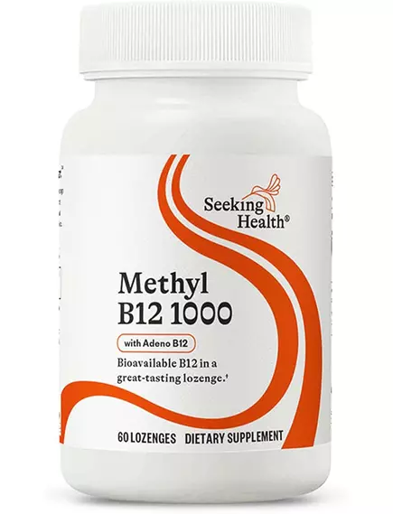 SEEKING HEALTH METHYL B12 1000 / Б12 МЕТИЛКОБАМІН І АДЕНІЛКОБАЛАМІН 1000 МКГ 60 ЛЬОДЯНИКІВ, фото 7 від магазину біодобавок nutrido.shop