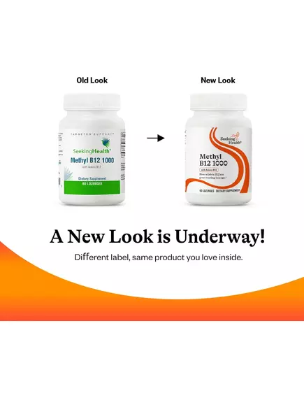 SEEKING HEALTH METHYL B12 1000 / Б12 МЕТИЛКОБАМІН І АДЕНІЛКОБАЛАМІН 1000 МКГ 60 ЛЬОДЯНИКІВ, фото 8 від магазину біодобавок nutrido.shop