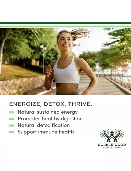 Double Wood Liquid Chlorophyll / Рідкий хлорофіл на основі листя шовковиці 60 мл, фото 4 від магазину біодобавок nutrido.shop