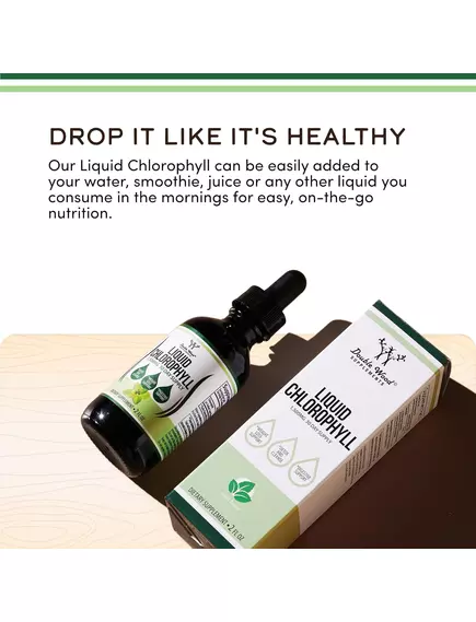 Double Wood Liquid Chlorophyll / Рідкий хлорофіл на основі листя шовковиці 60 мл, фото 6 від магазину біодобавок nutrido.shop