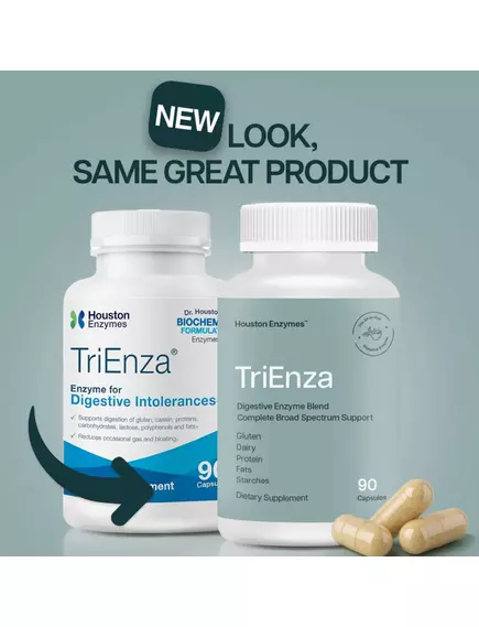 Houston Enzymes TriEnza / Триенза энзимы 180 жевательных табл, фото 5 в магазине биодобавок nutrido.shop