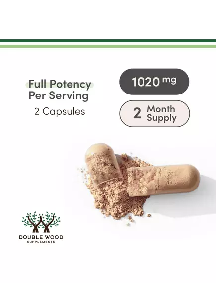 Double Wood Tongkat Ali Complex / Екстракт Тонгкат Алі 1020 mg 120 капсул, фото 3 від магазину біодобавок nutrido.shop