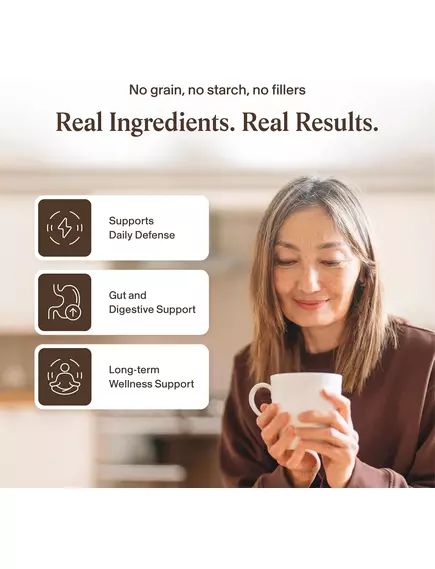 Real Mushrooms Functional Coconut Creamer / Кокосовые сливки + смесь из 5 экстрактов грибов 180 г, фото 11 в магазине биодобавок nutrido.shop