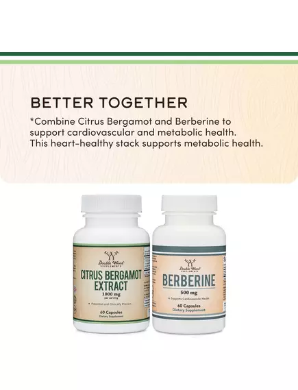 Double Wood Citrus Bergamot Extract / Екстракт цитрусового бергамоту підтримка холестерину 60 капсул, фото 7 в магазине биодобавок nutrido.shop