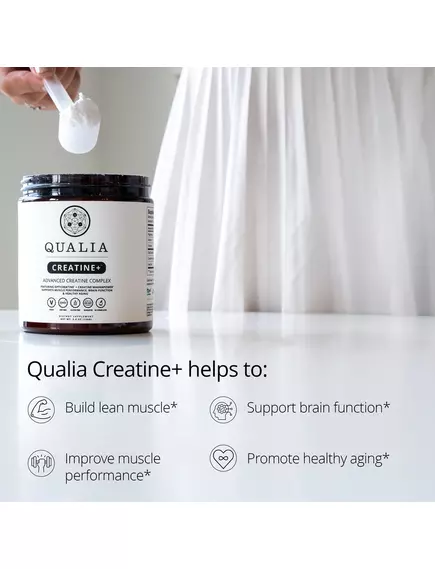 Neurohacker Qualia Creatine+ / Креатин підтримка м'язів, мозку та здорового старіння 110 г, фото 2 від магазину біодобавок nutrido.shop