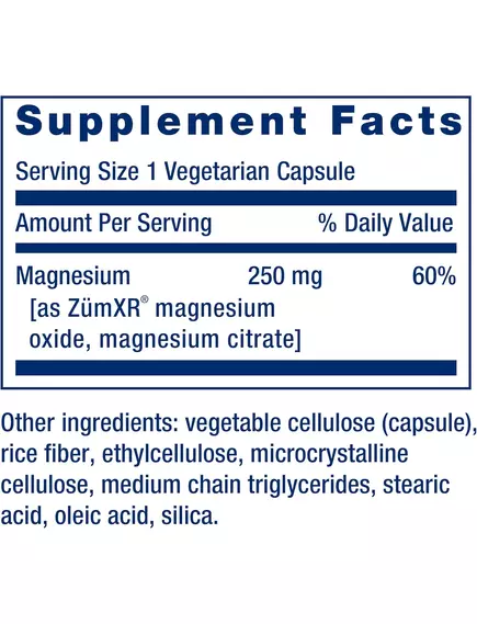 Life Extension Magnesium Extend-Release / Магній пролонгованої дії 60 капсул, фото 3 від магазину біодобавок nutrido.shop