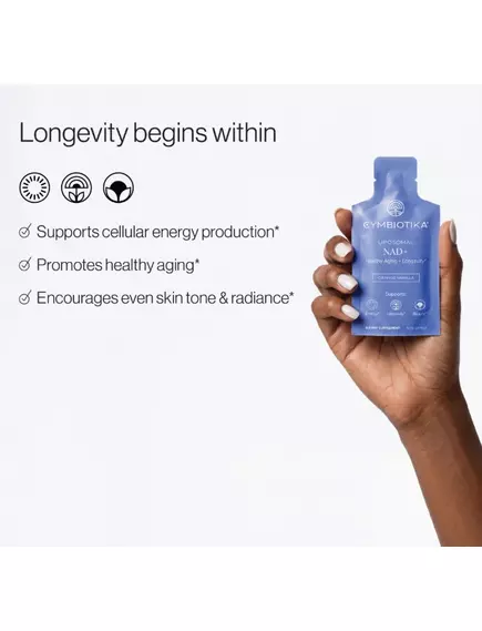 Cymbiotika Liposomal NAD+ / Ліпосомальний НАД+ 26 саше, фото 3 від магазину біодобавок nutrido.shop