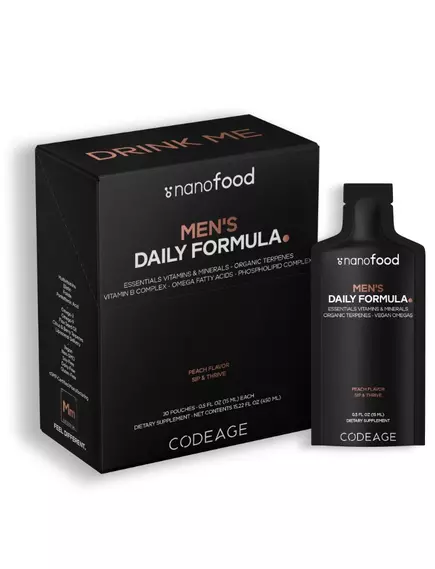 CodeAge Men's Daily Multivitamin Liposomal / Ежедневные мультивитамины для мужчин липосомальные 30 с, фото 8 в магазине биодобавок nutrido.shop