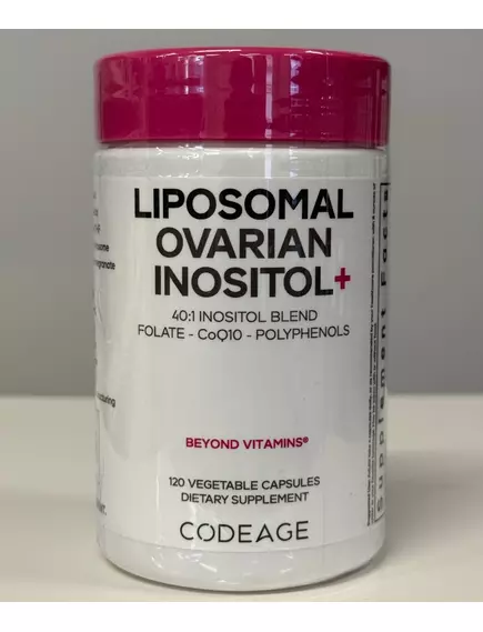 CodeAge Liposomal Ovarian Inositol / Ліпосомальний інозитол здоров'я яєчників 120 капсул, фото 8 від магазину біодобавок nutrido.shop
